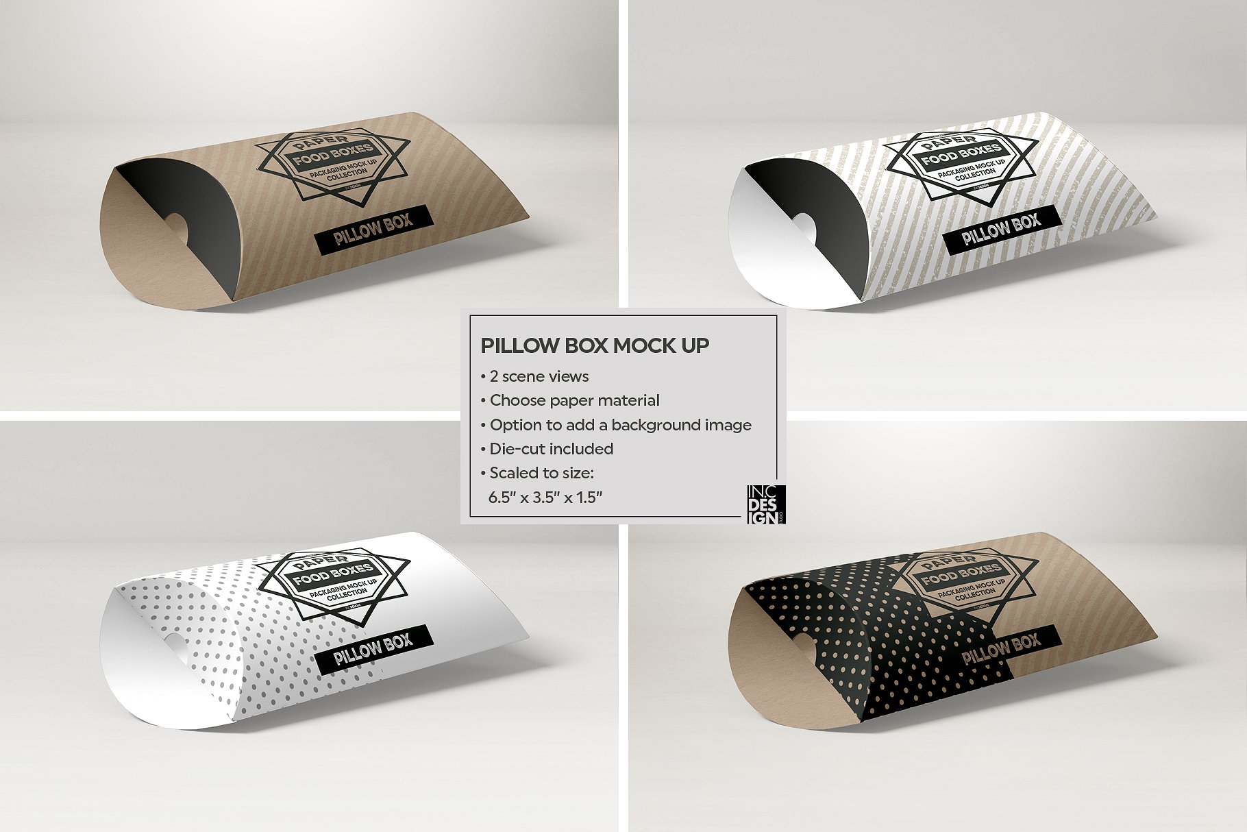 纸质食品盒包装样机1 Food Box Packaging Mockups Vol 1插图9