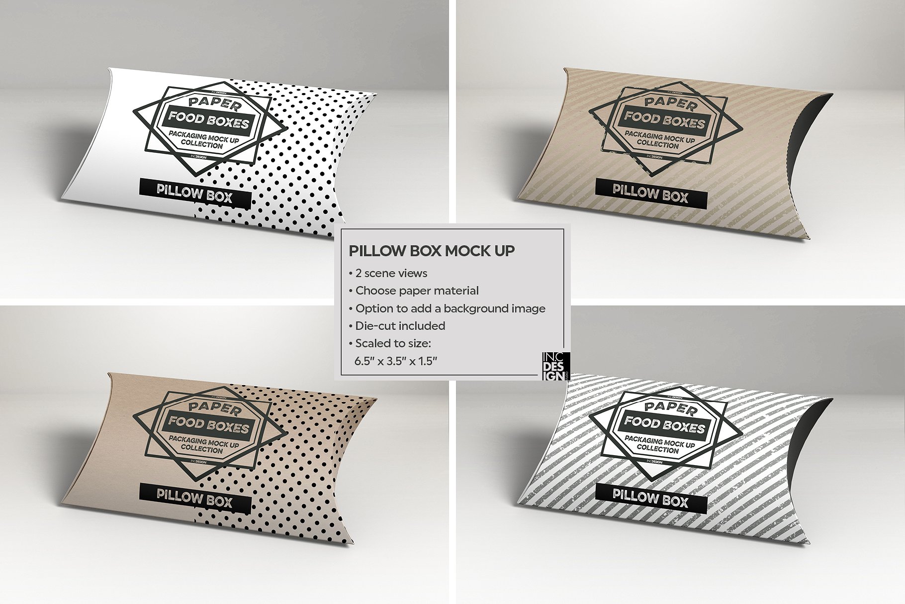 纸质食品盒包装样机1 Food Box Packaging Mockups Vol 1插图8