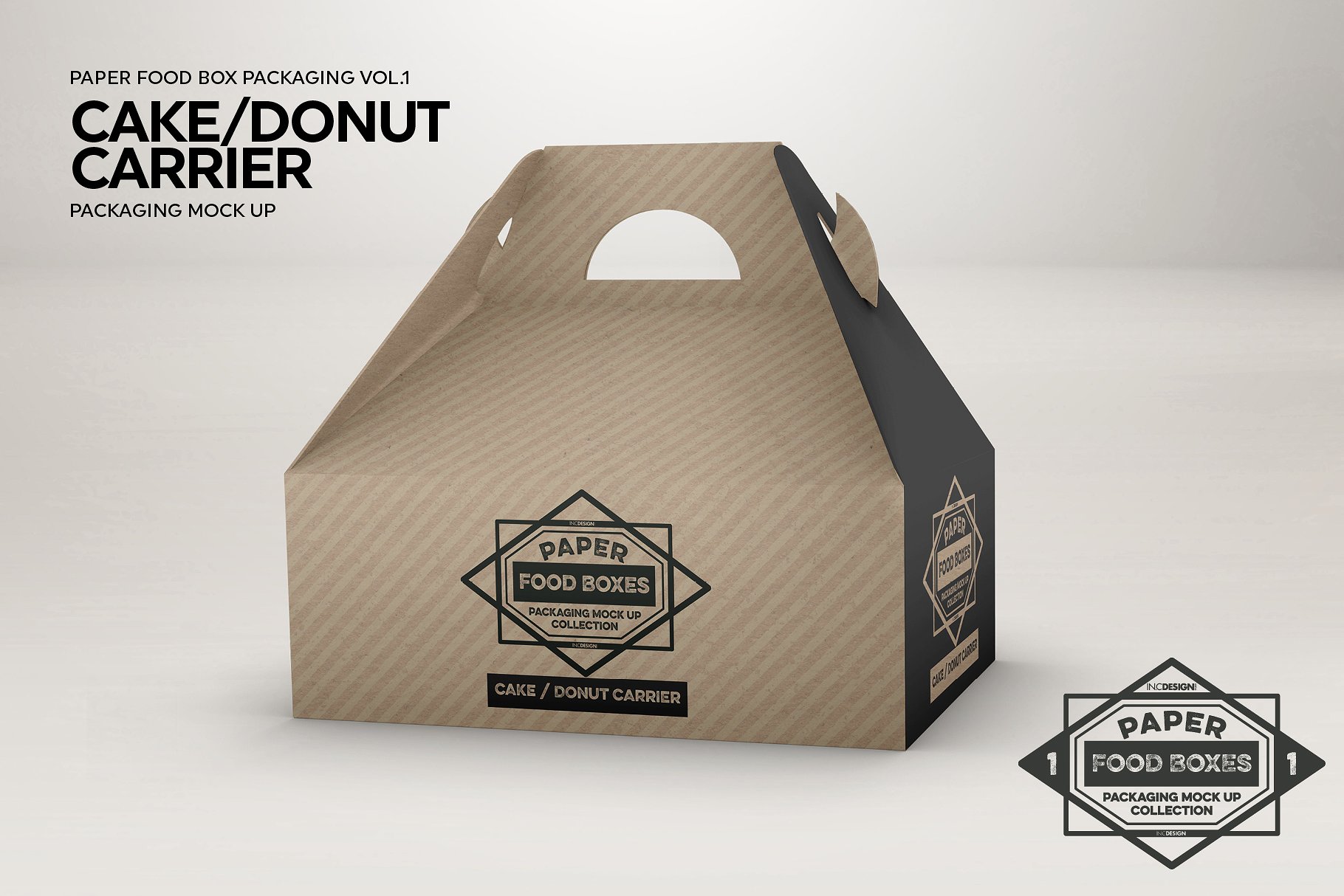 纸质食品盒包装样机1 Food Box Packaging Mockups Vol 1插图4