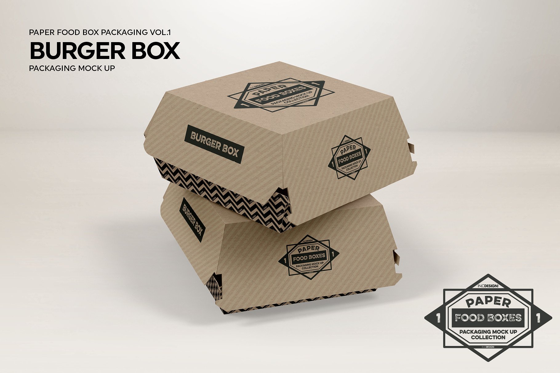 纸质食品盒包装样机1 Food Box Packaging Mockups Vol 1插图30