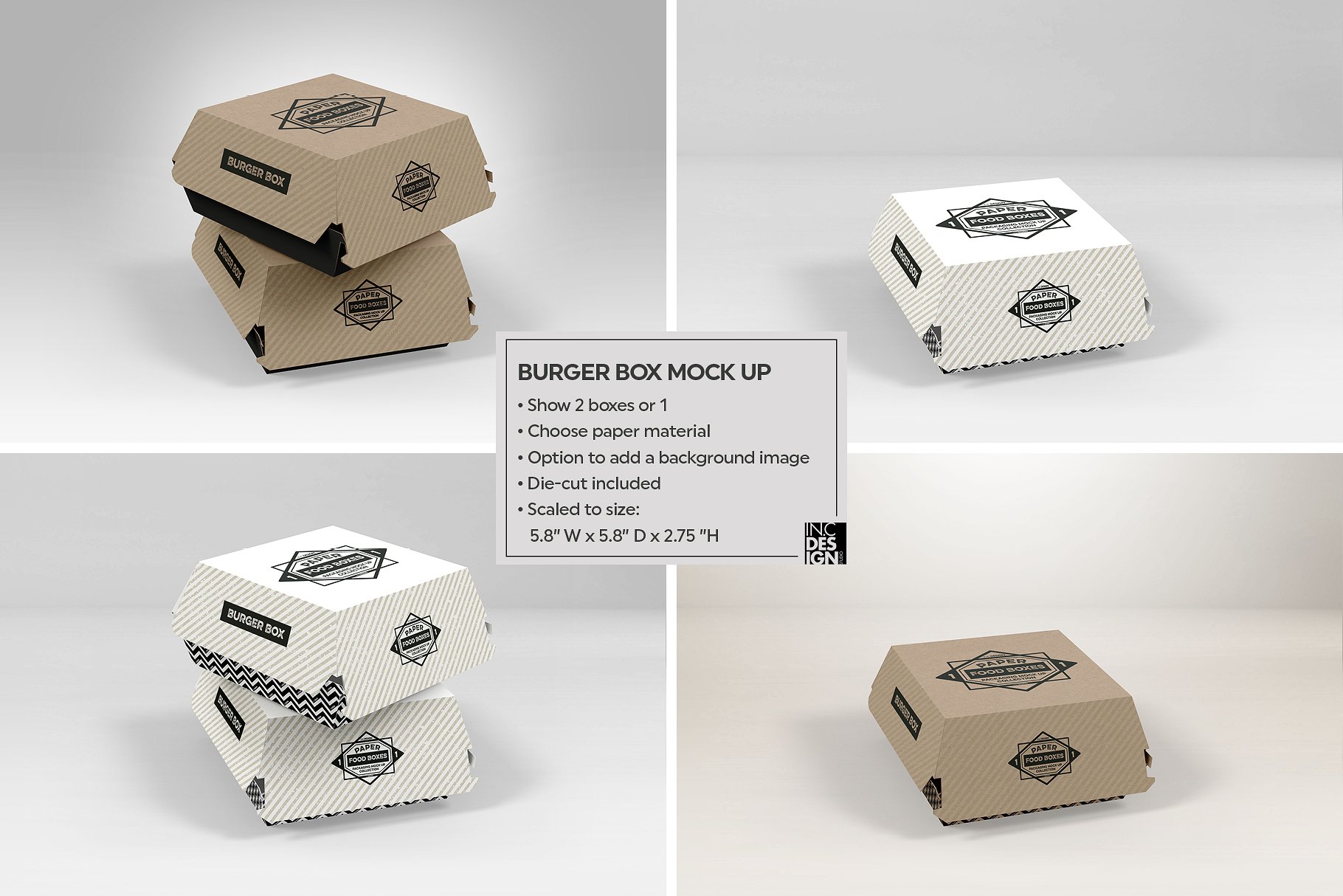 纸质食品盒包装样机1 Food Box Packaging Mockups Vol 1插图28