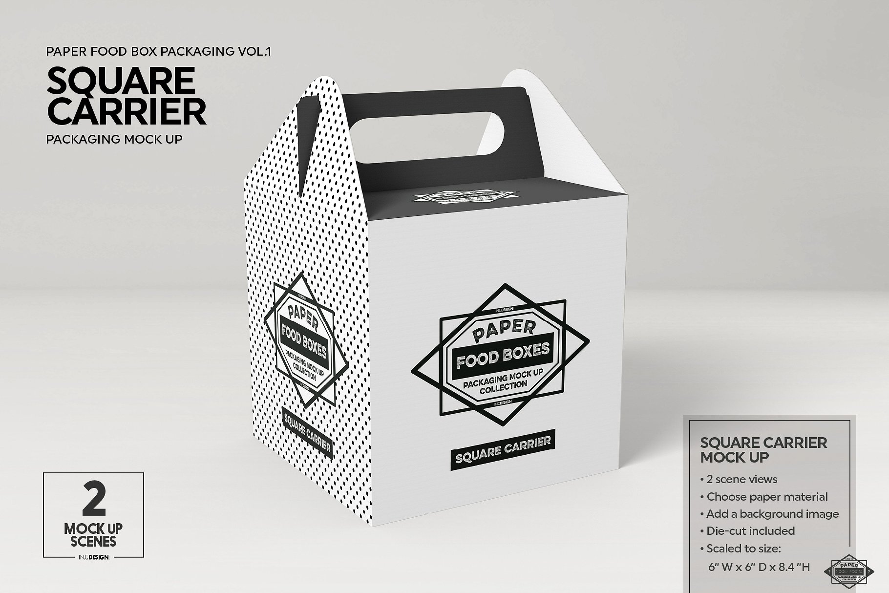 纸质食品盒包装样机1 Food Box Packaging Mockups Vol 1插图26