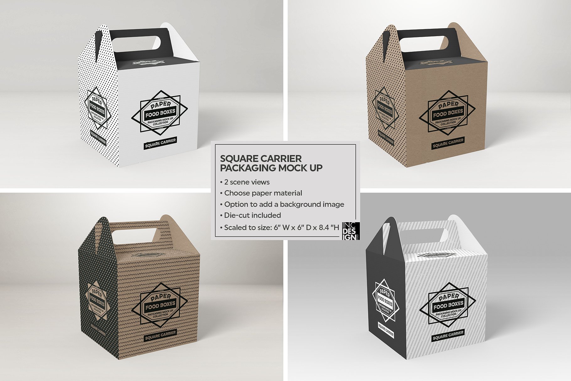 纸质食品盒包装样机1 Food Box Packaging Mockups Vol 1插图24