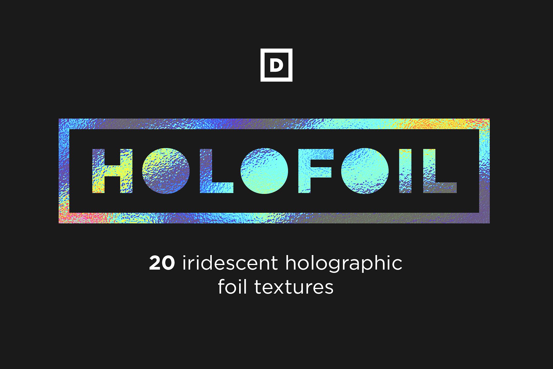 20款丰富多彩的锡箔纸纹理 20 HoloFoil Holographic Foil Textures插图
