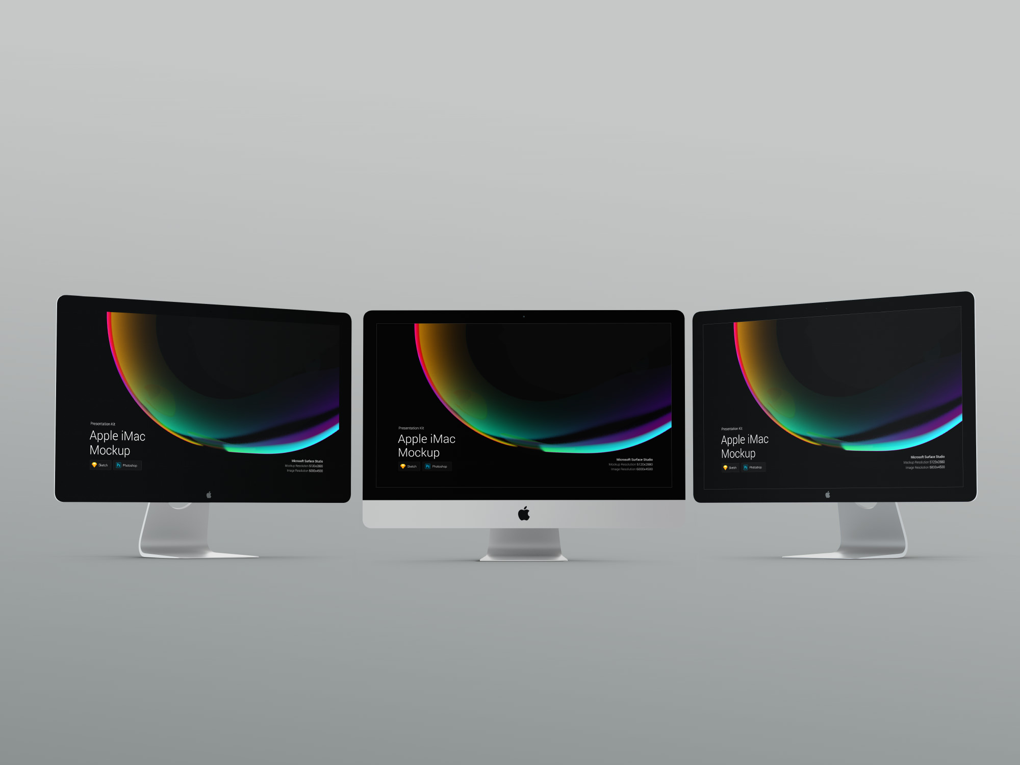超级主流桌面&移动设备样机系列：iMac & iMac Pro系列一体机样机 [兼容PS,Sketch;共4.79GB]插图9