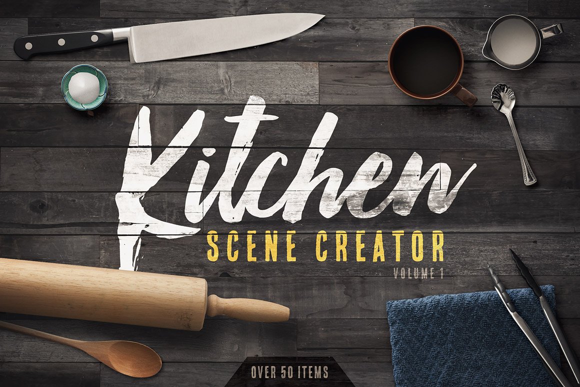 厨房场景设计元素套件 Kitchen Scene Creator插图