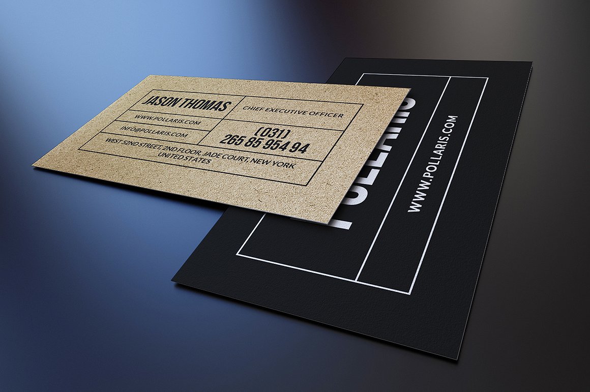 10款高质量的牛皮纸名片模板 10 Kraft Paper Business Cards Bundle插图7