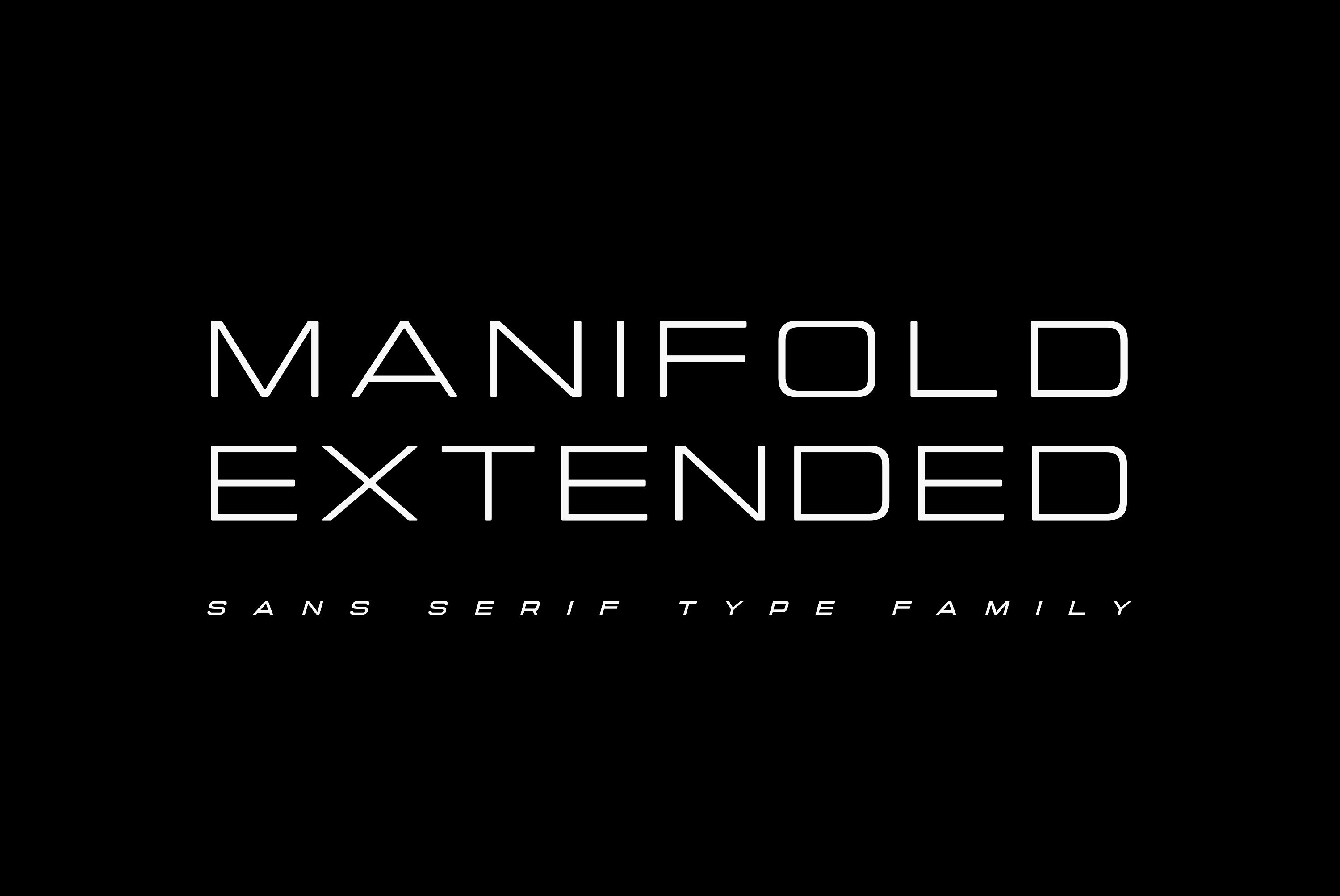 豪华锐利细长优雅的无衬线字体 Manifold Extended CF Wide Sans Serif插图
