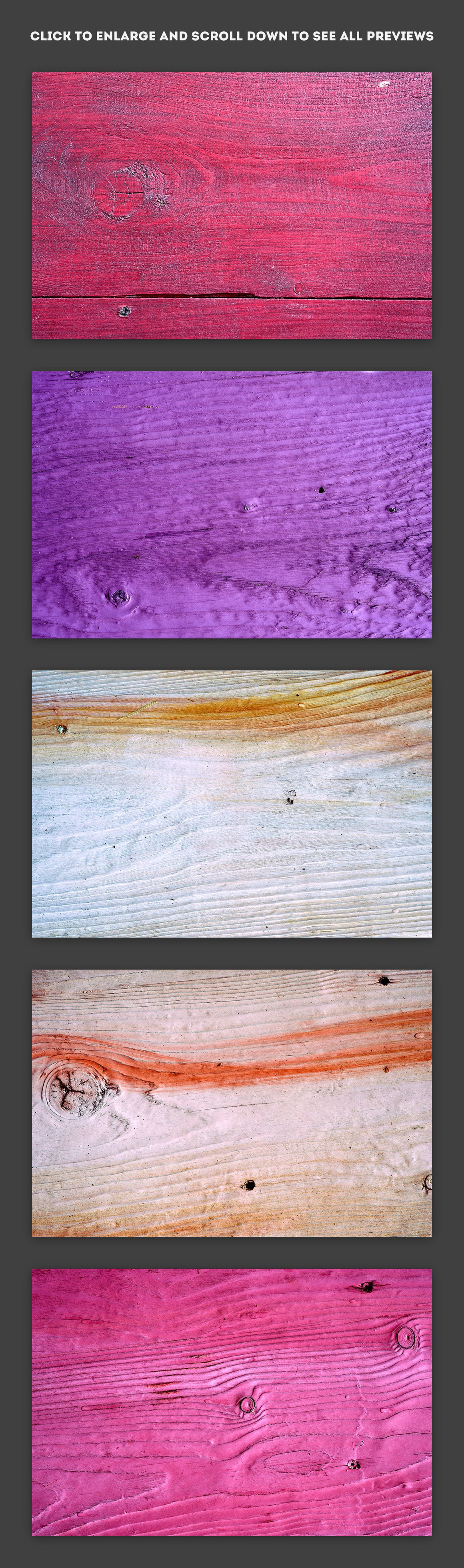 35种高分辨率木质背景纹理 35 Colored & Weathered Wood Textures插图1