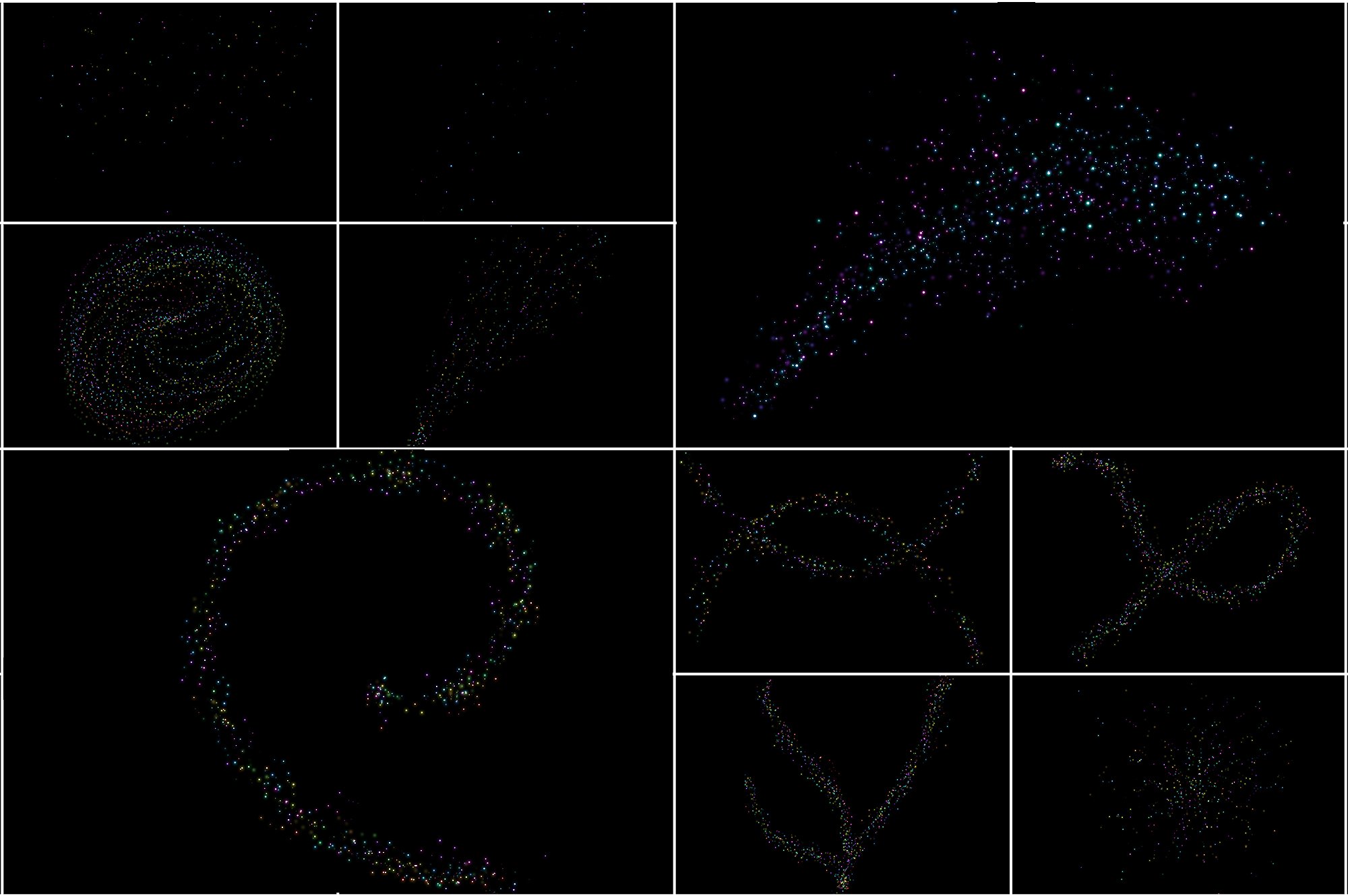 8K超高清童话萤火虫覆叠加图层PNG图片素材 8K Fairytale Fireflies Overlays插图2