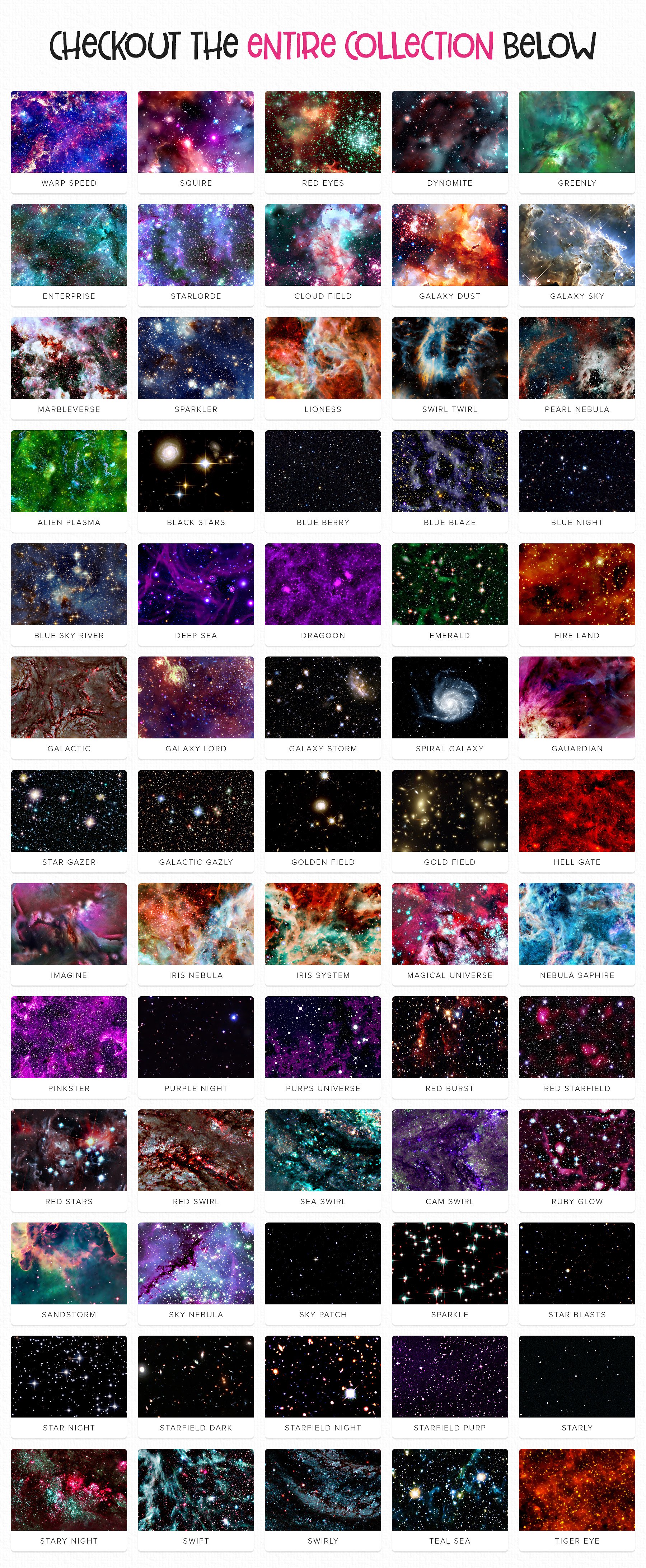 66种高品质的空间层样式和图案 66 Nebula Space Design Kit 60 Styles插图8