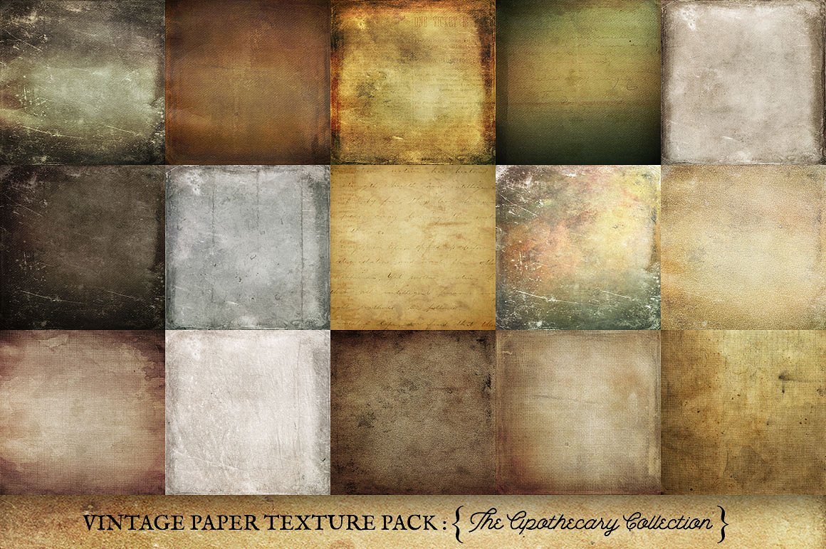 40复古纸张纹理合集 40 Vintage Paper Textures Apothecary插图2
