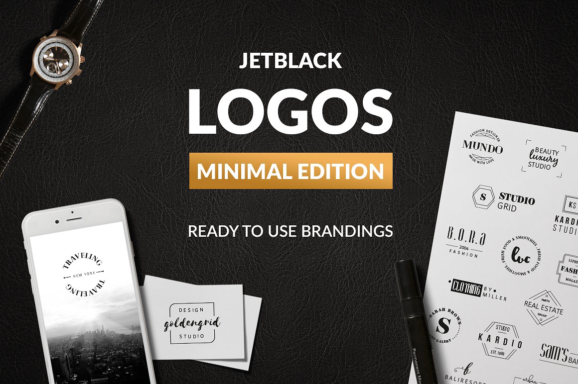30可预设标志素材模板 30 Premade Logos Minimal Edition插图5