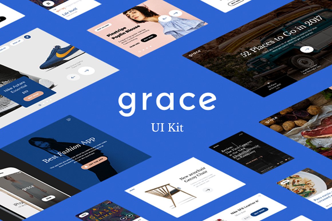 现代简约的UI工具包 Grace UI Kit插图