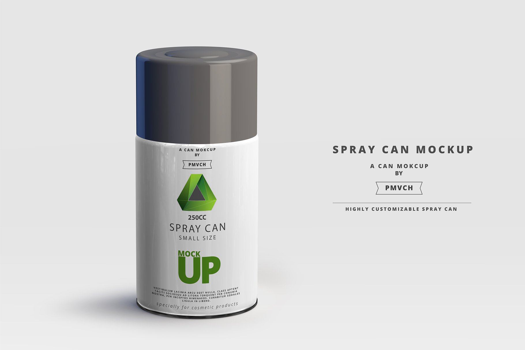 小型喷雾罐实体模型 Spray Can Mockup – Small Size插图