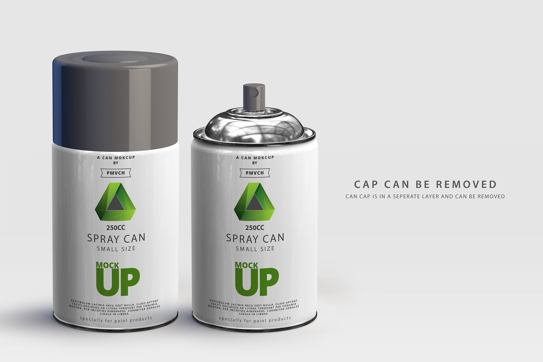 小型喷雾罐实体模型 Spray Can Mockup – Small Size插图5
