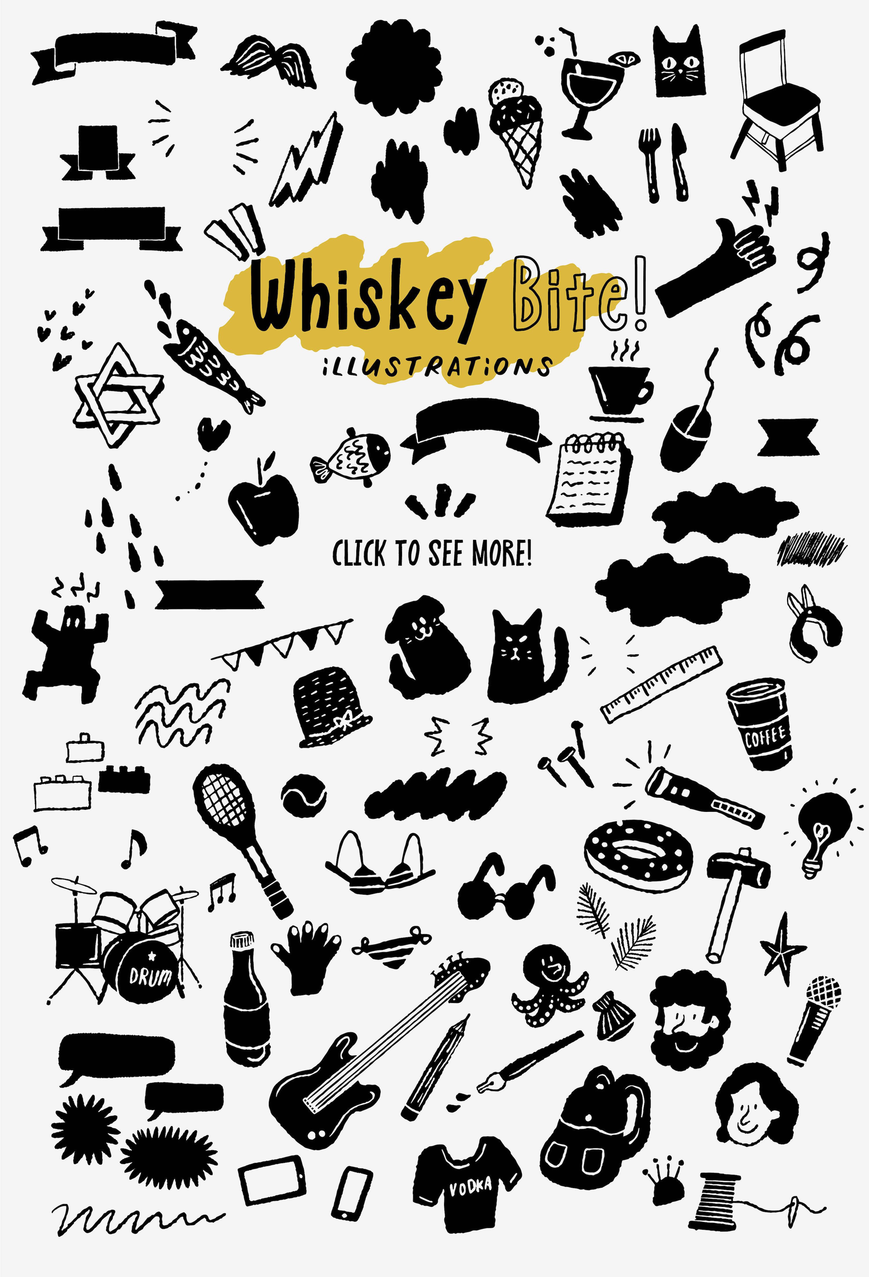 威士忌卡通手写咬铎字体 Whiskey Bite-Hip Font Trio插图8