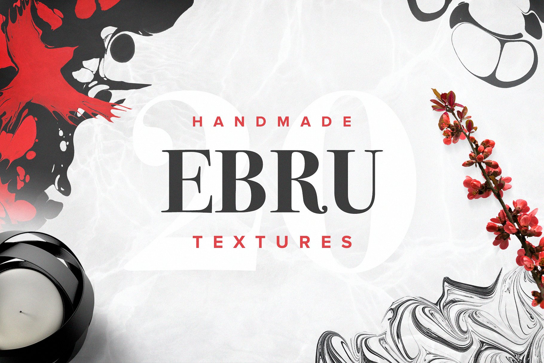 高端精致大理石花纹 Ebru Textures Collection插图