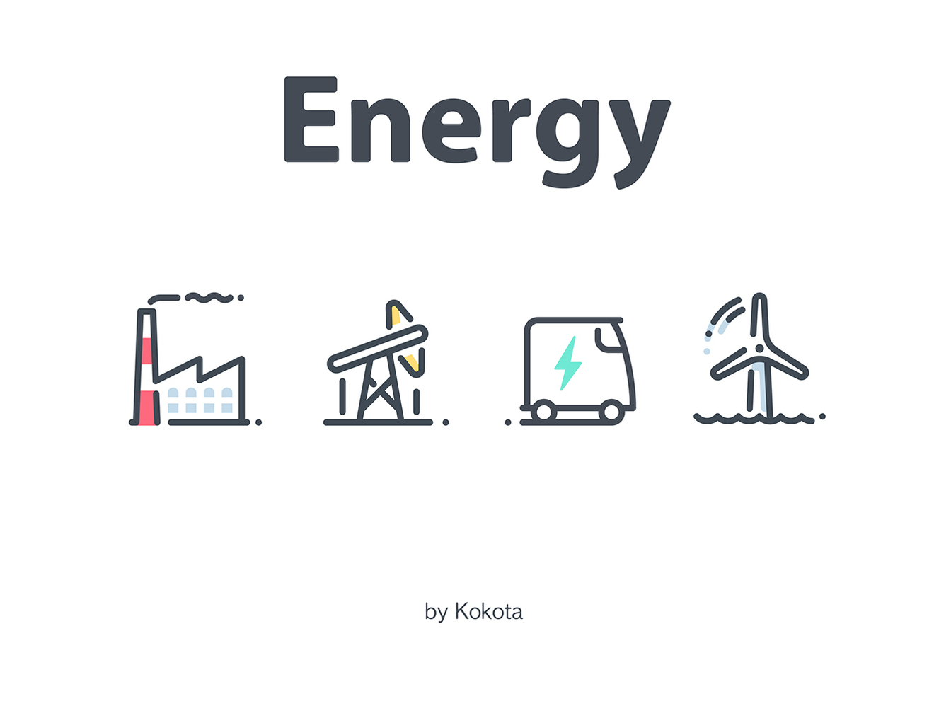 28个能源主题的矢量线条图标 28 Vector Energy Icons插图
