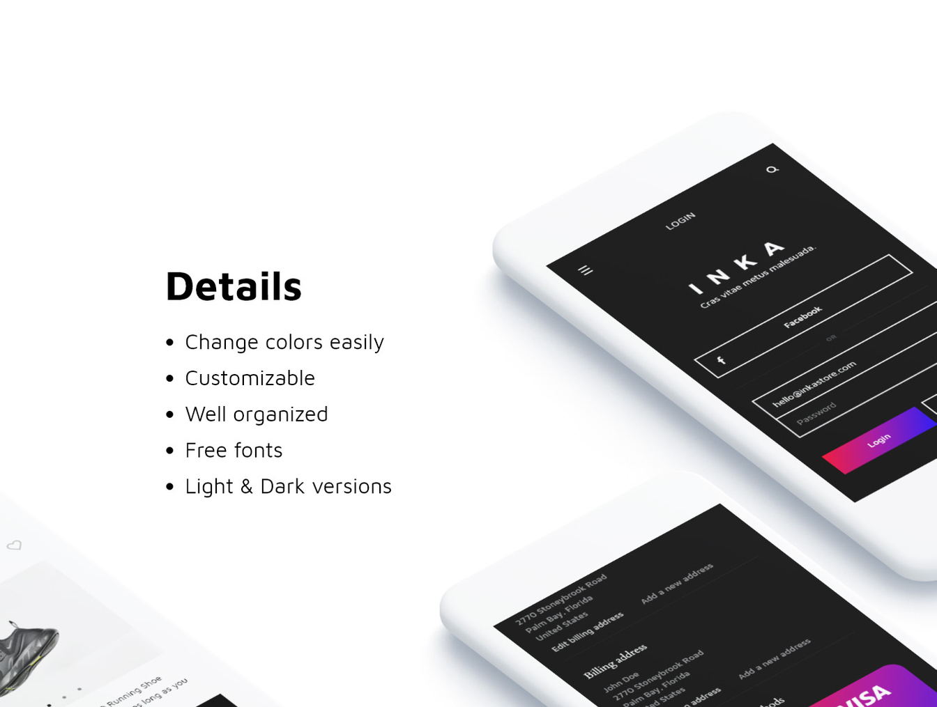 电子商务和在线商店设计的UI工具包 INKA iOS UI Kit插图2