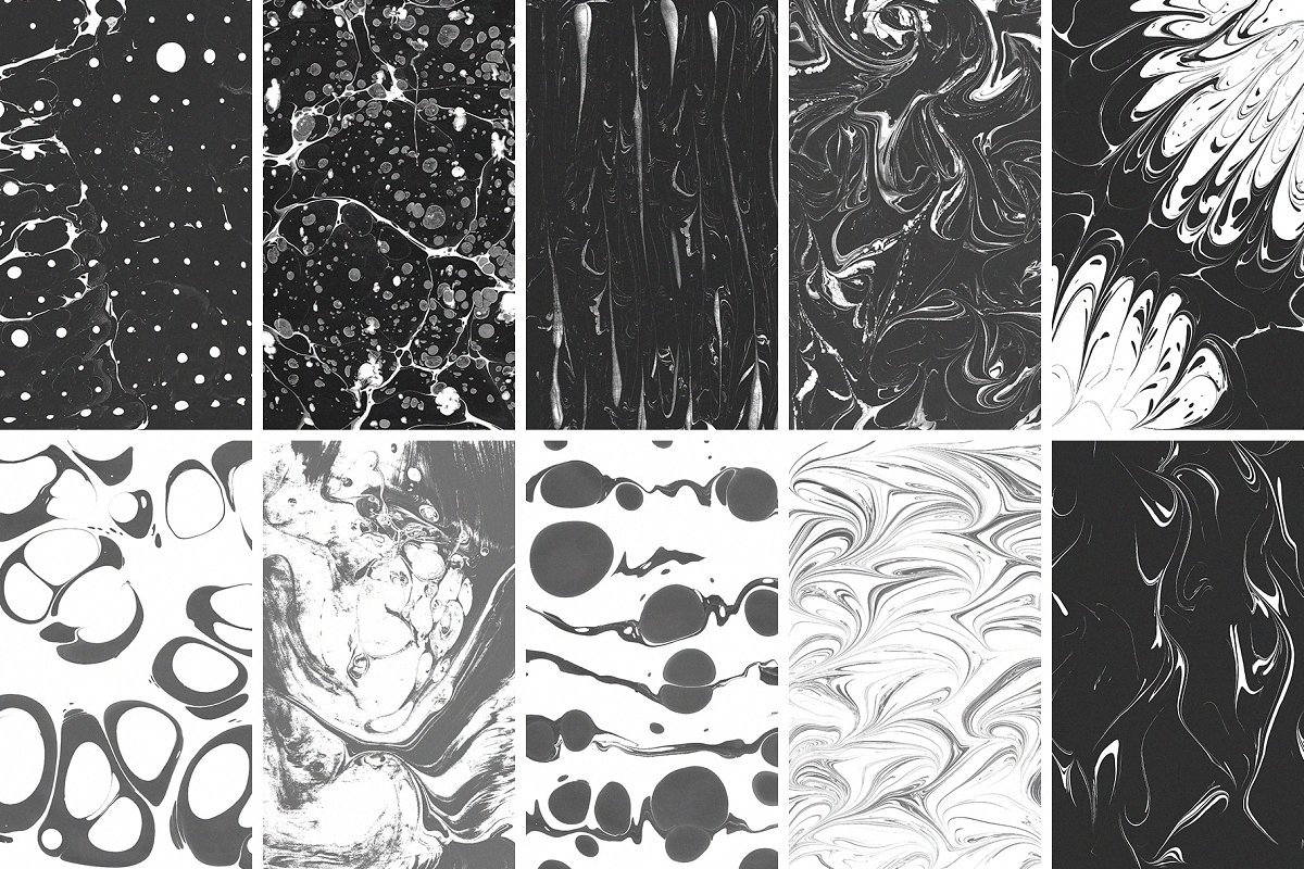 高端精致大理石花纹 Ebru Textures Collection插图8