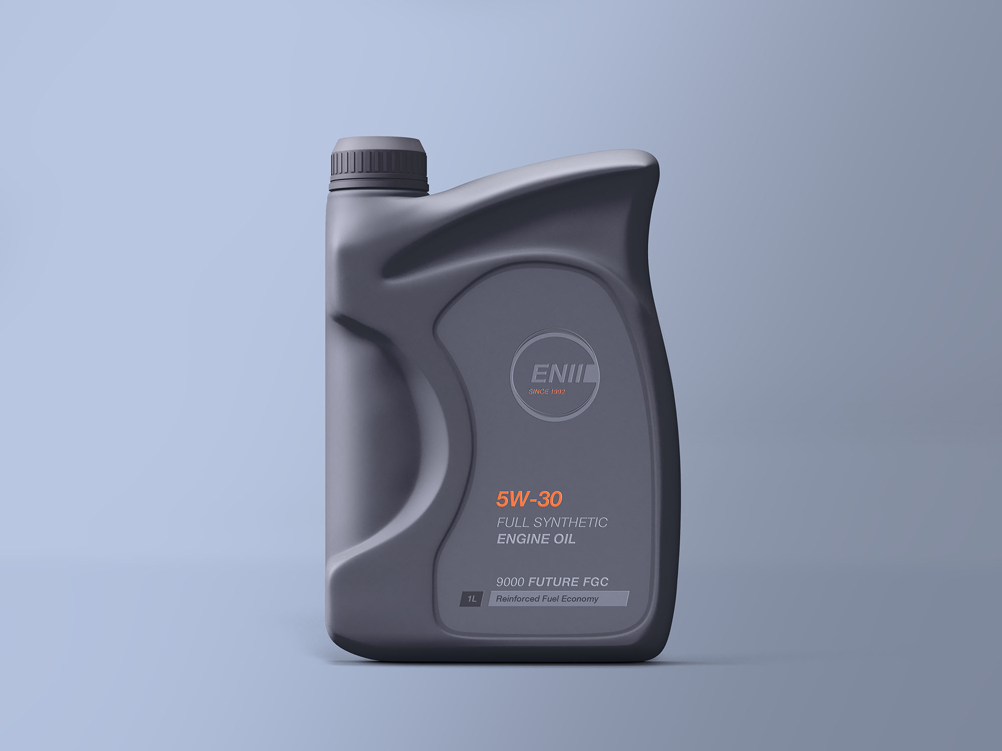 简单的PSD前置发动机油瓶样机 Engine Oil Bottle Mockup插图