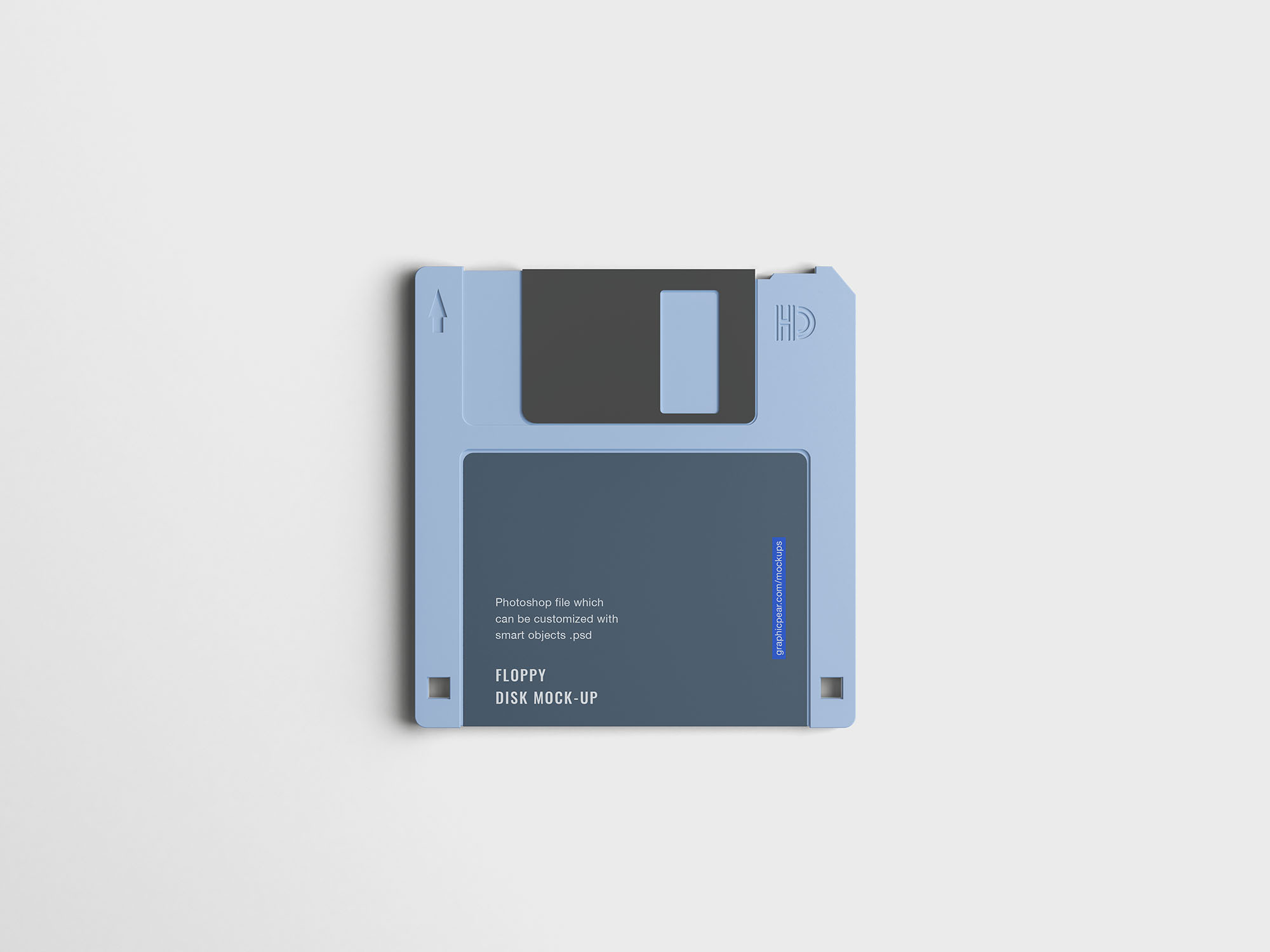 经典的电脑文件软盘样机 Floppy Disk Mockup插图2
