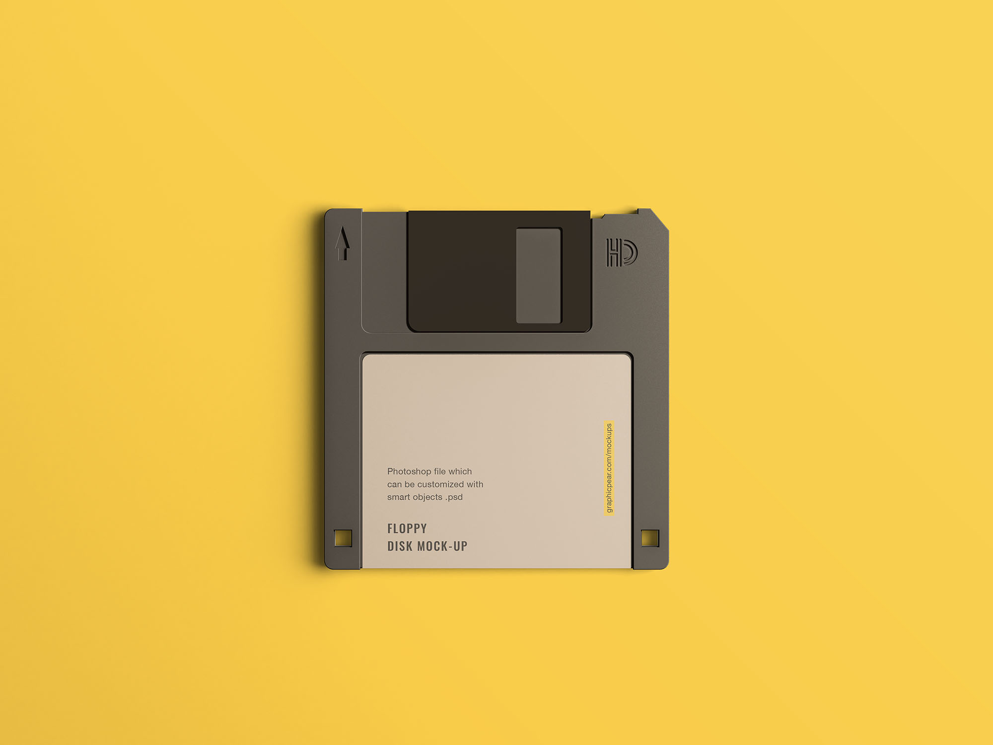 经典的电脑文件软盘样机 Floppy Disk Mockup插图