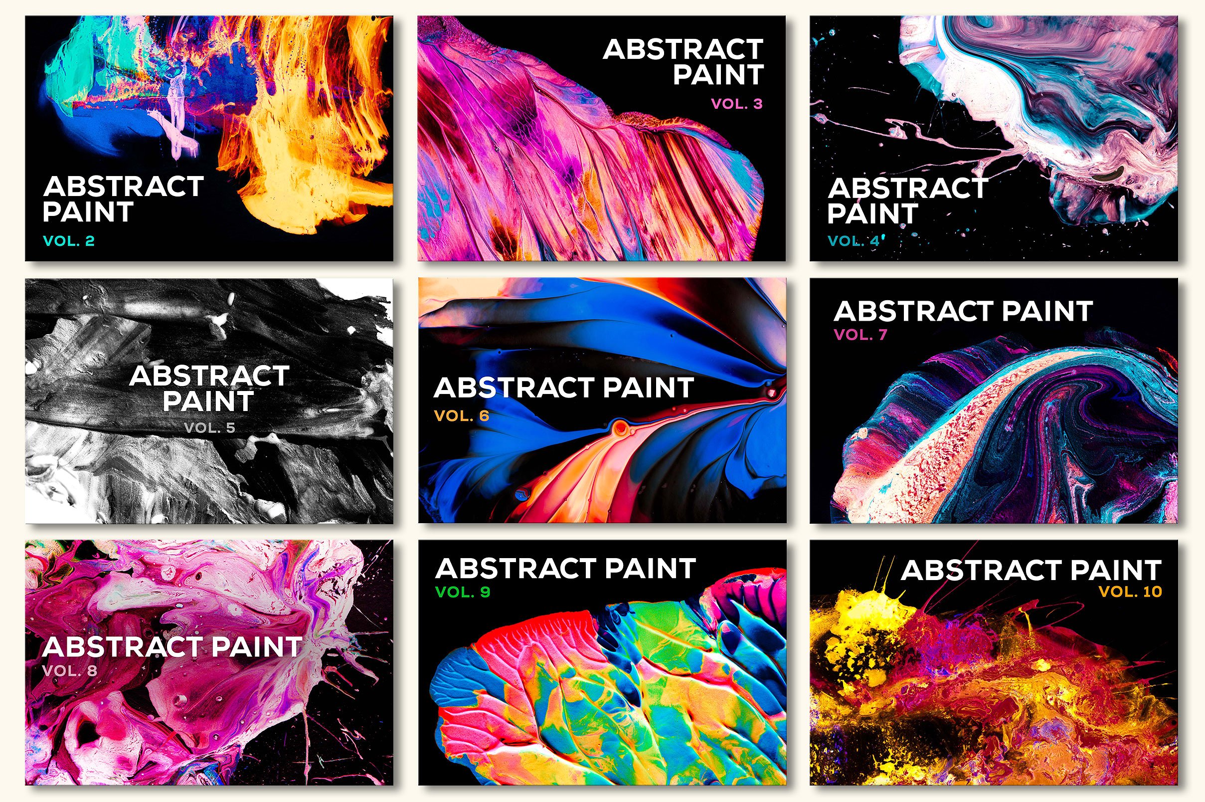 创意抽象纹理系列：抽象油画&几何形状纹理素材包 A Huge Crapload of Abstract Textures [5.8G]插图2