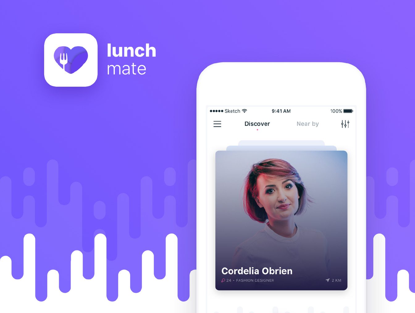 午餐约会社交APP UI工具包 Lunchmate Dating UI Kit插图
