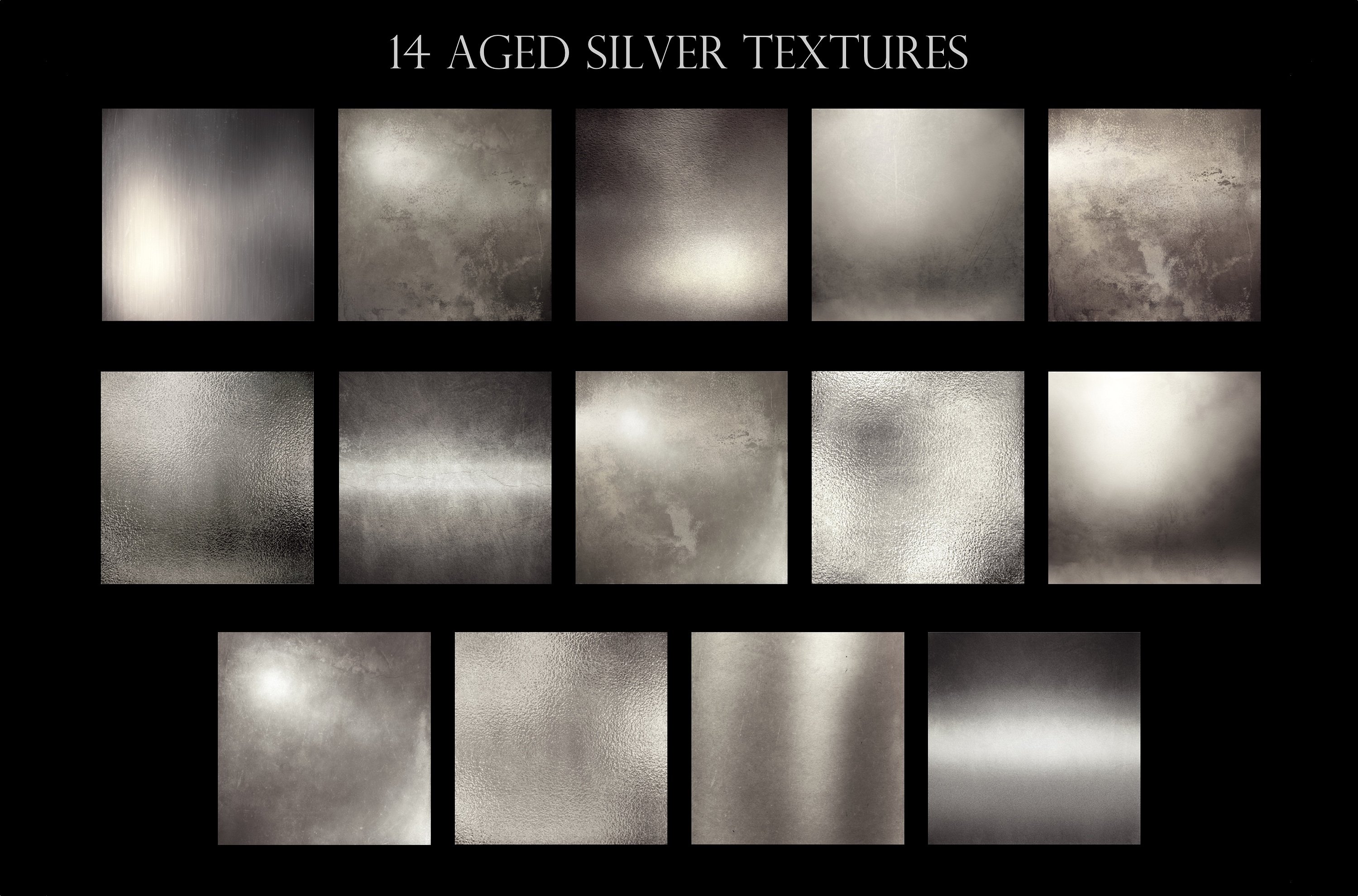 350款金属质感纹理包 350 Metallic Textures Bundle插图9