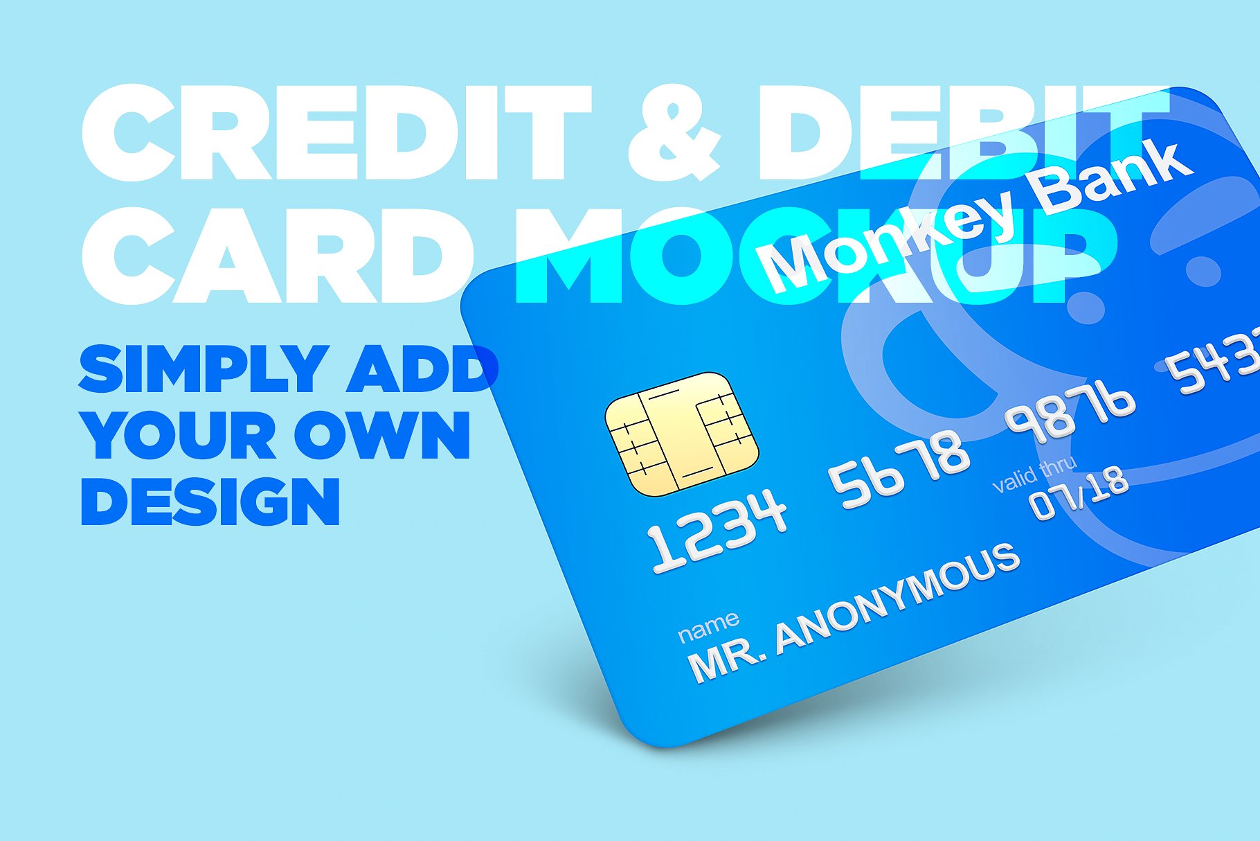 信用卡和借记卡样机 Credit & Debit Card Mockup插图