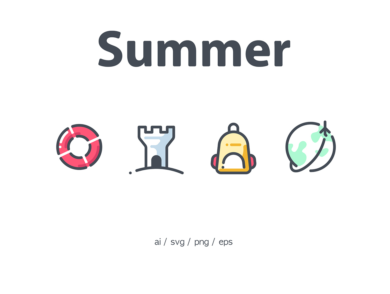 23个夏季相关图标 23 Summer Icon插图