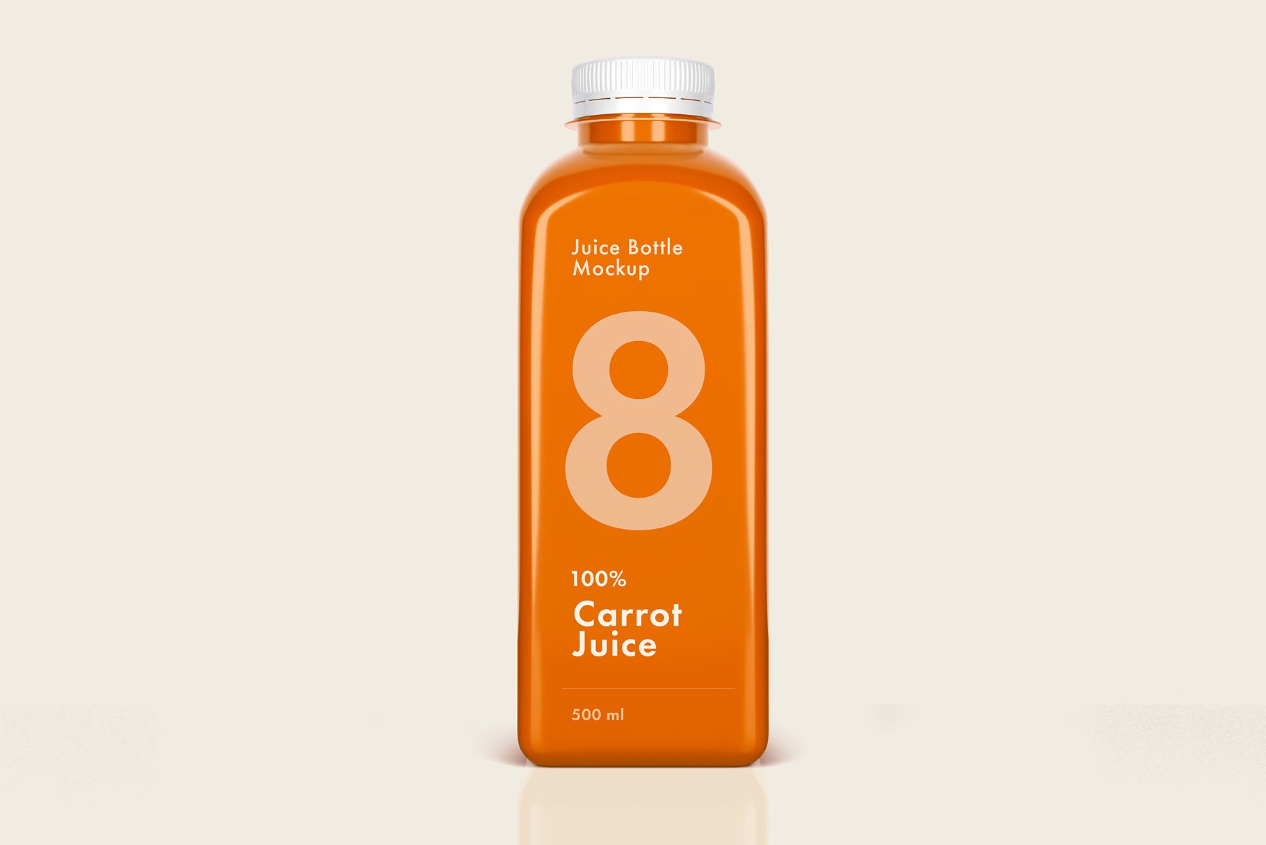 果汁饮料塑料瓶包装样机 Juice Drink Plastic Bottle Packaging Mockup插图3