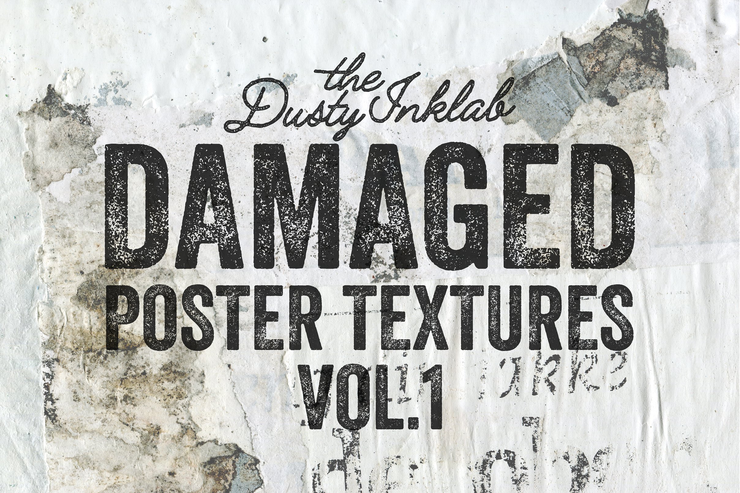 真正的磨损海报纹理第1波 Damaged Poster Texture Vol. 1插图