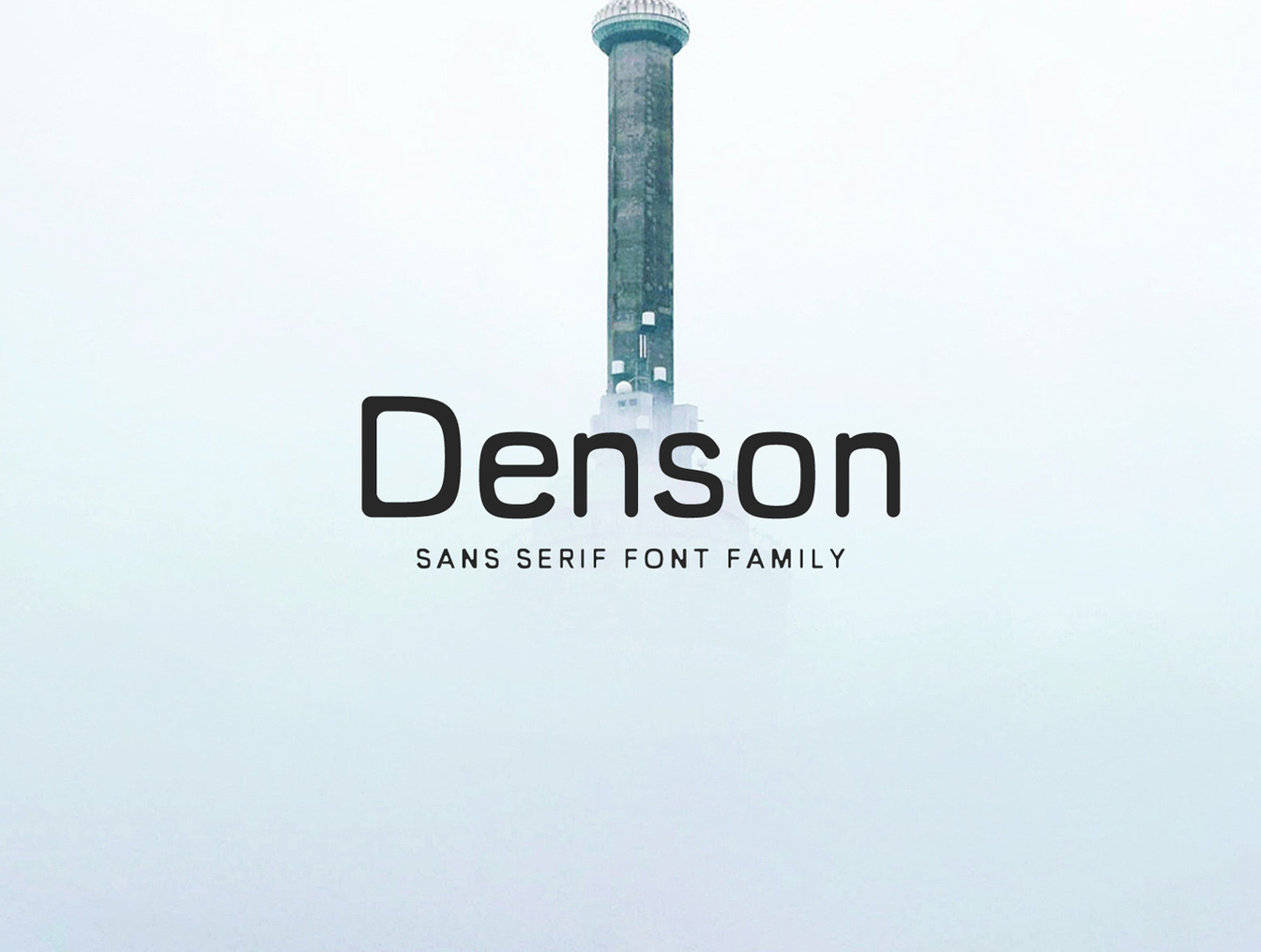 独特的圆形无衬线字体 Denson Sans Font Family插图