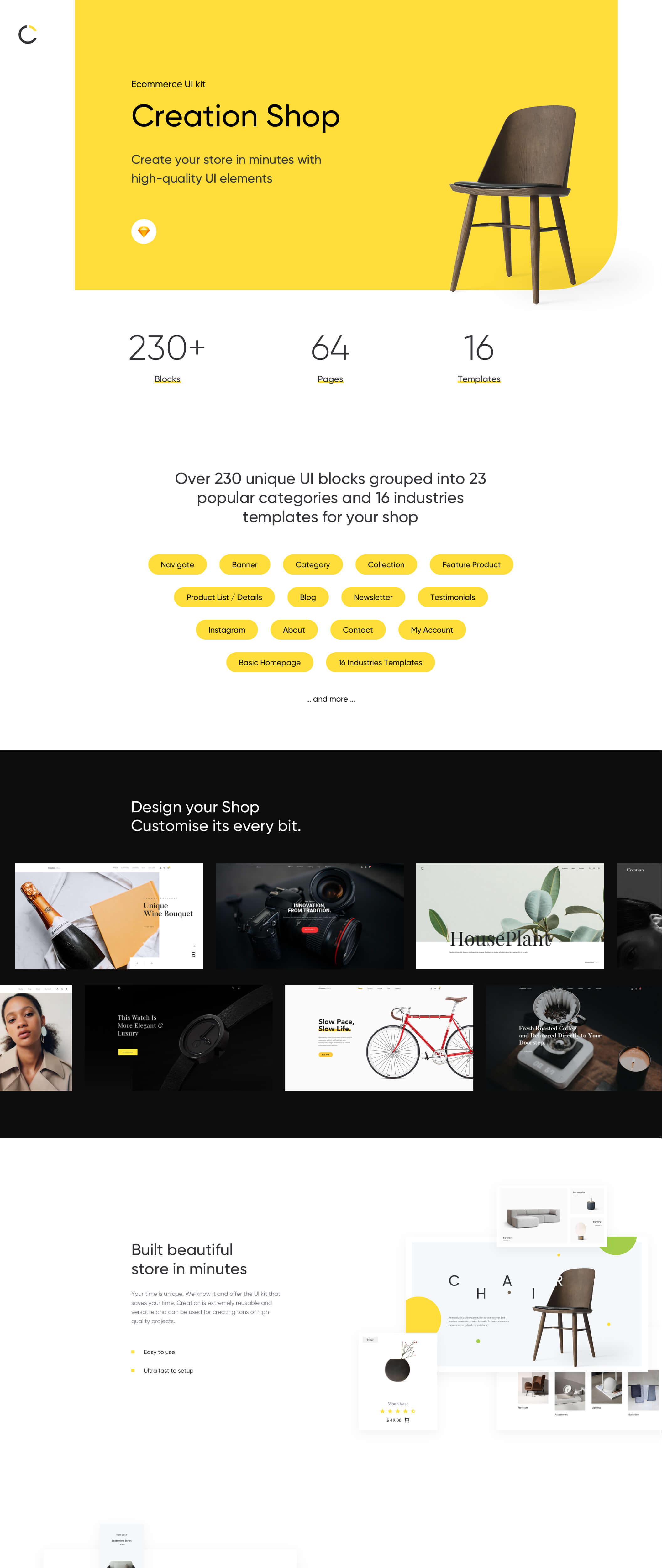 家具店Web UI工具包 Creation Shop UI Kit插图6