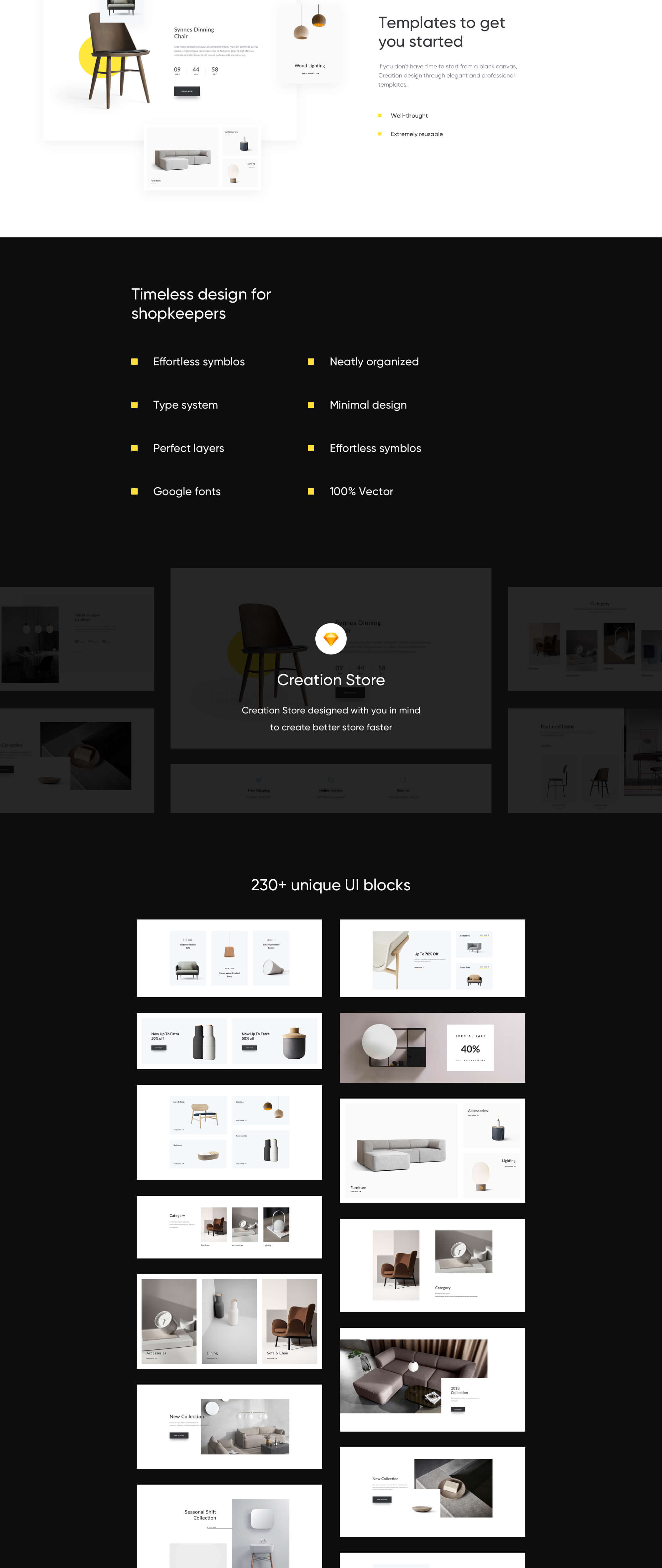 家具店Web UI工具包 Creation Shop UI Kit插图7