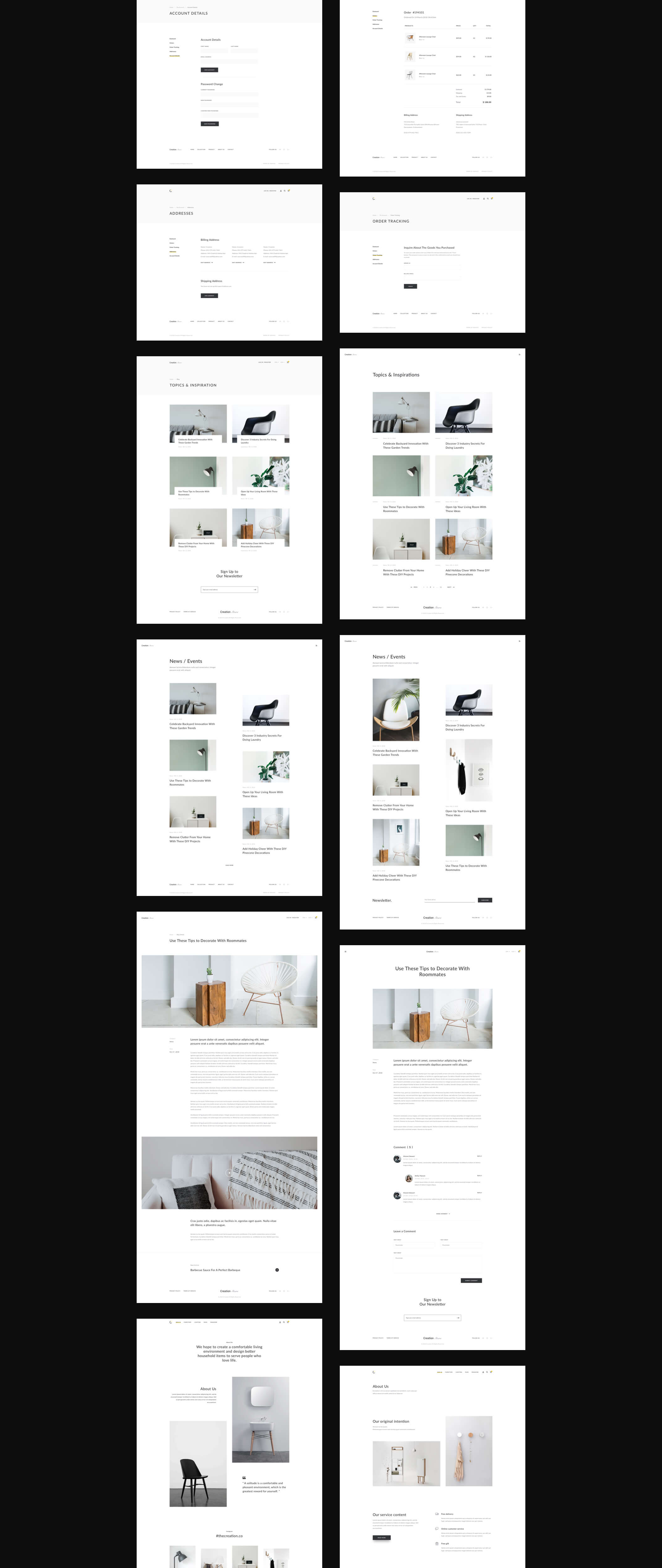 家具店Web UI工具包 Creation Shop UI Kit插图12
