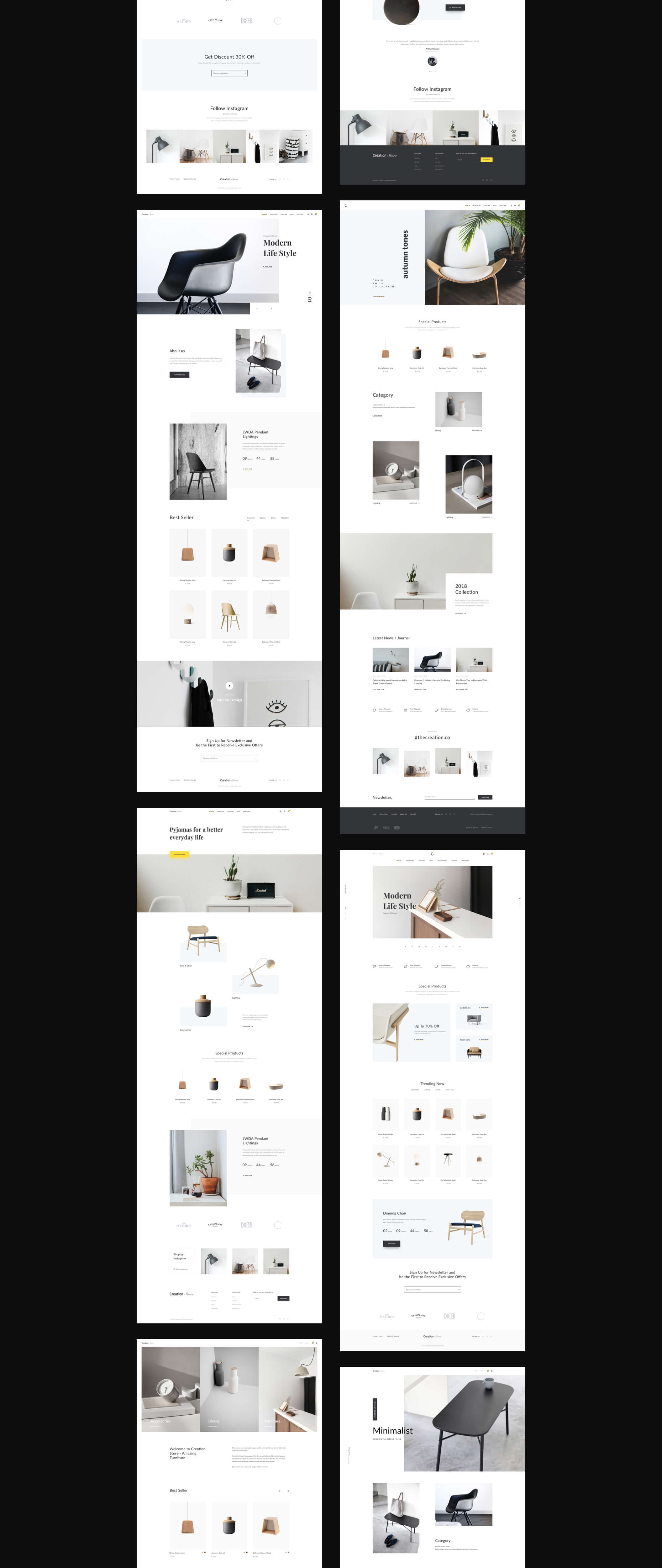 家具店Web UI工具包 Creation Shop UI Kit插图14