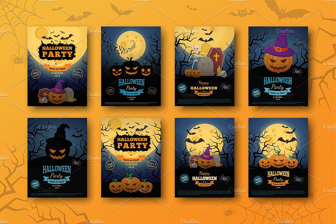 万圣节矢量元素终极包 Halloween Ultimate Pack插图2