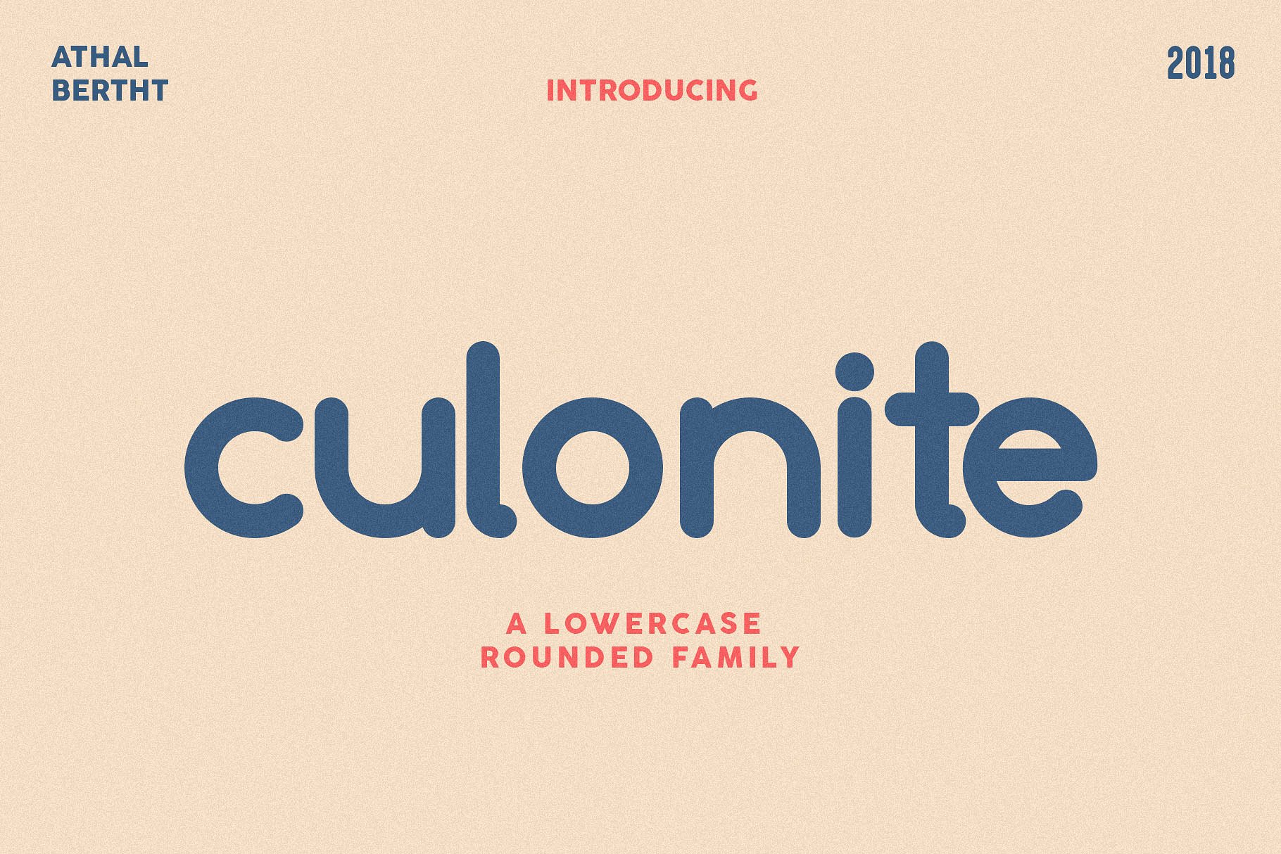 时尚衬线圆润字体 Culonite – Lowercase Rounded Family插图