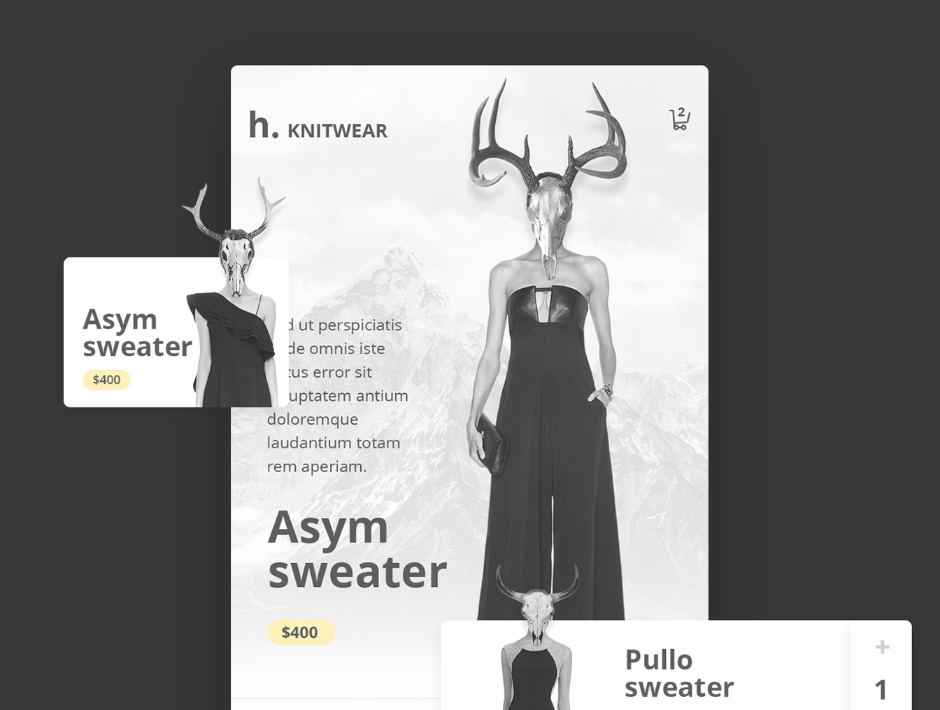 优雅时尚服装电子商务APP UI工具包 Hobi Fashion App Design插图2
