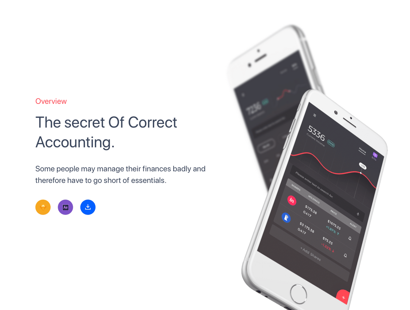精美绝伦的金融产品App UI套件 Financial App Design插图