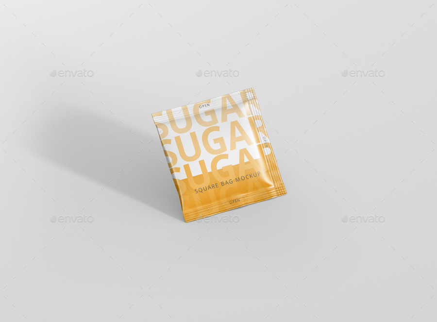 高分辨率糖/盐包装样机 Salt Sugar Bag Mockup插图2