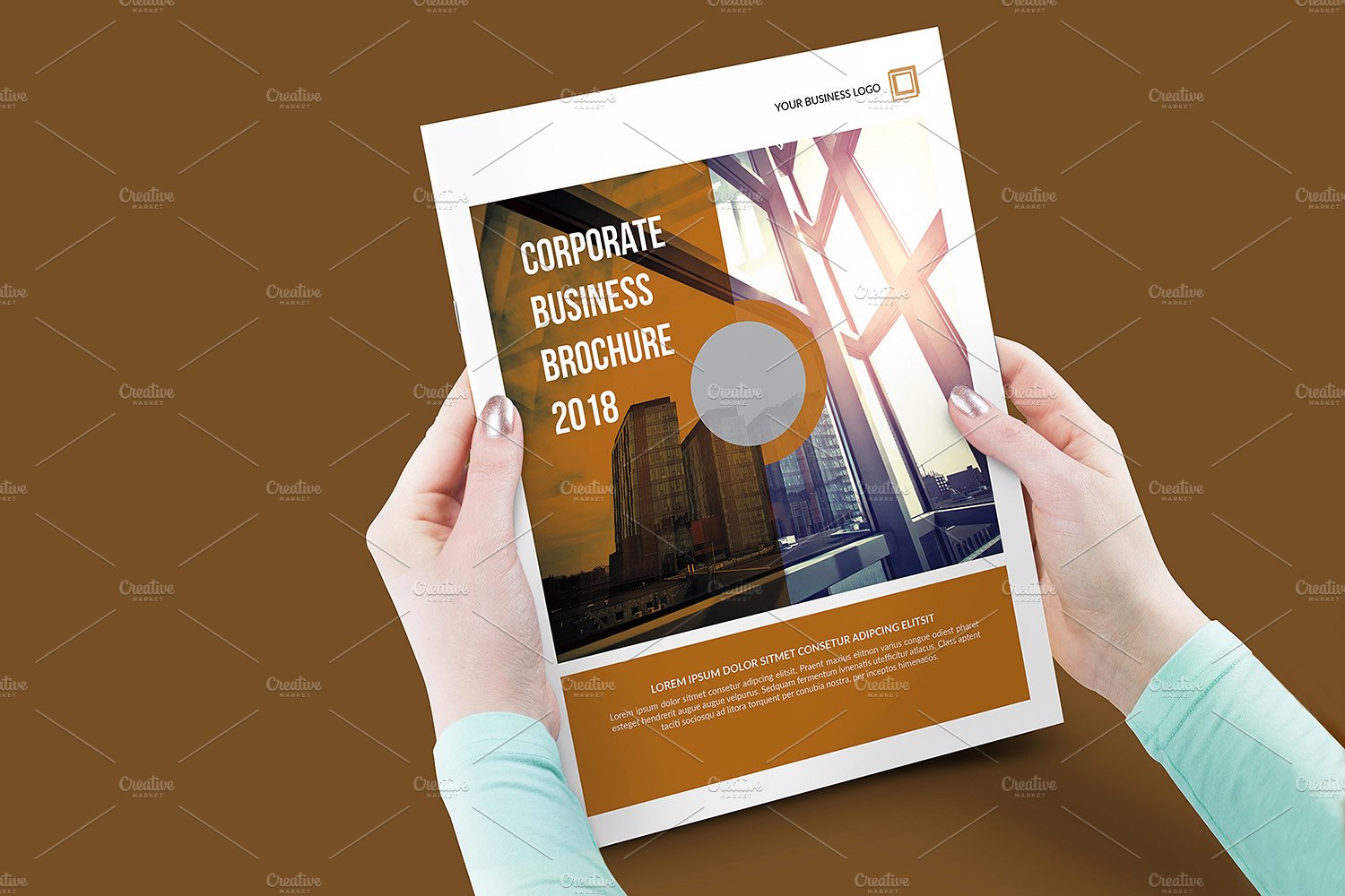 超级简单的商业宣传手册 Business Brochure V805插图1