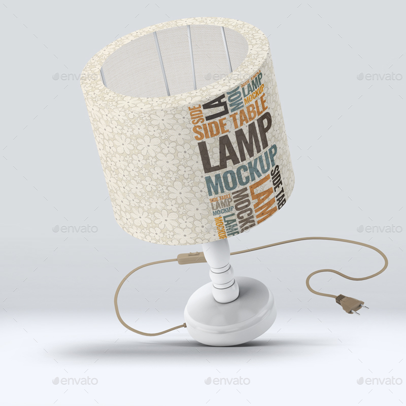 逼真的台灯实体样机 Table Lamp Mockup插图3