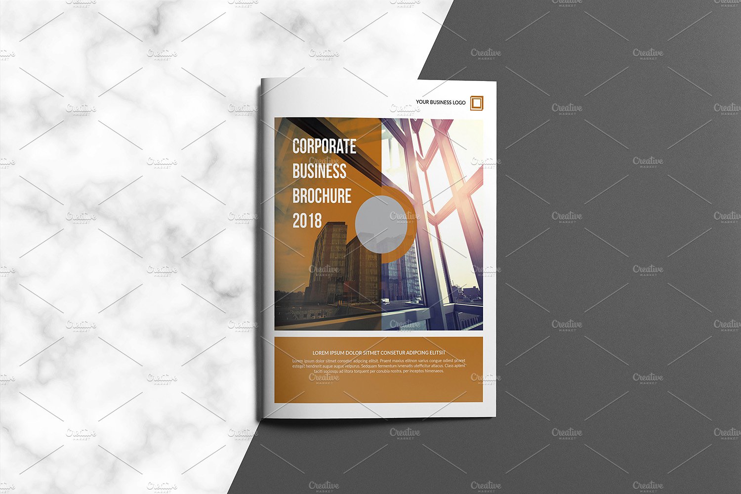 超级简单的商业宣传手册 Business Brochure V805插图