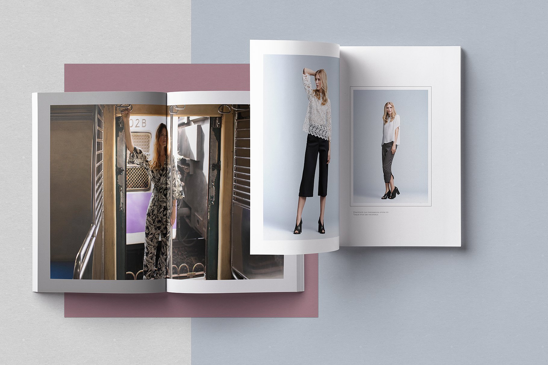 整洁优雅的现代风格女性服装画册模板 Neat And Elegant Modern Style Women’s Clothing Album Template插图5