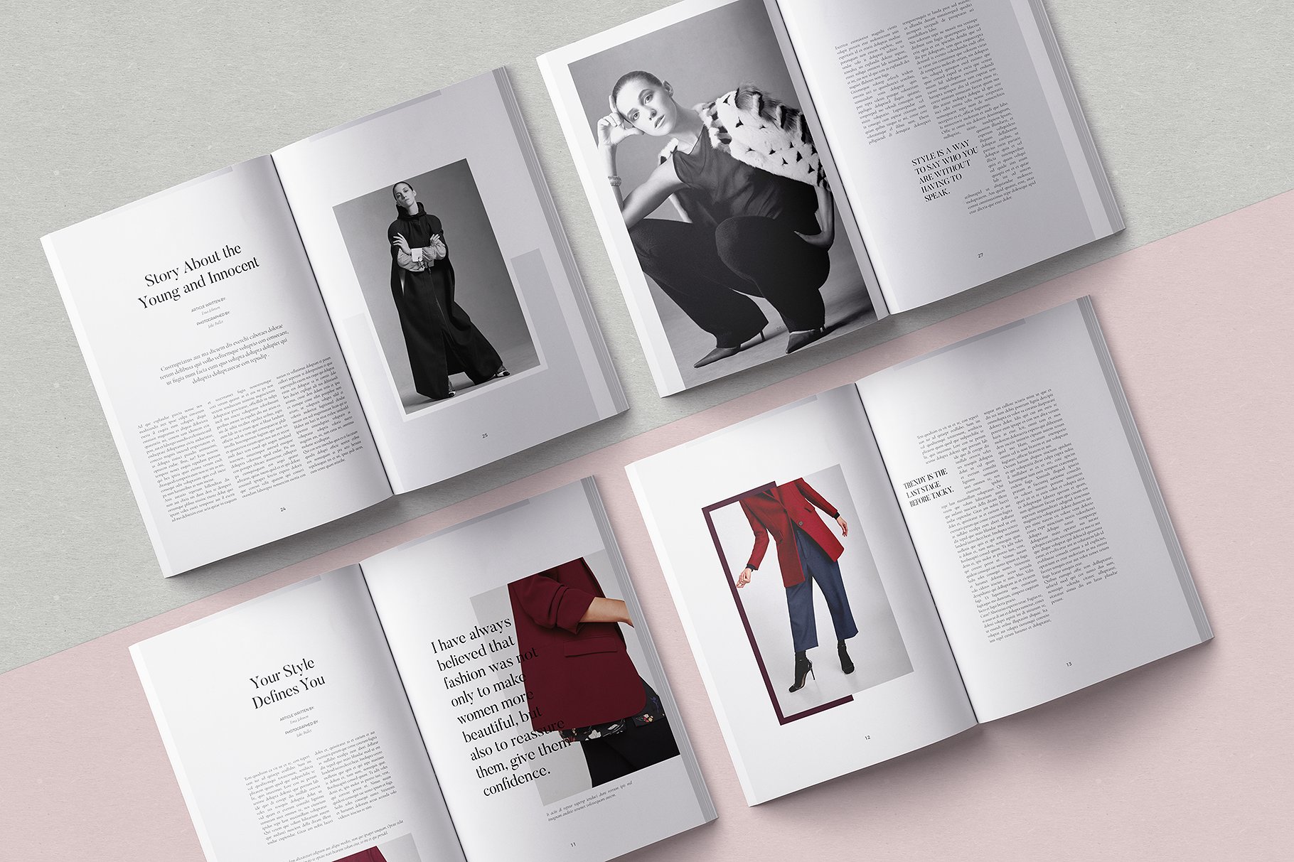现代的克里特女性服装杂志模板 Modern Grete Women’s Clothing Magazine Template插图5